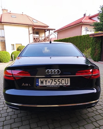 Audi A8 cena 103900 przebieg: 106600, rok produkcji 2014 z Warszawa małe 56